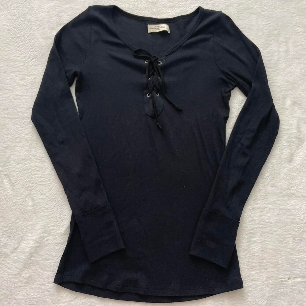 Abercombie & Fitch Y2K Long Sleeve Women's S 2000s Vintage Minimalist Witchy
